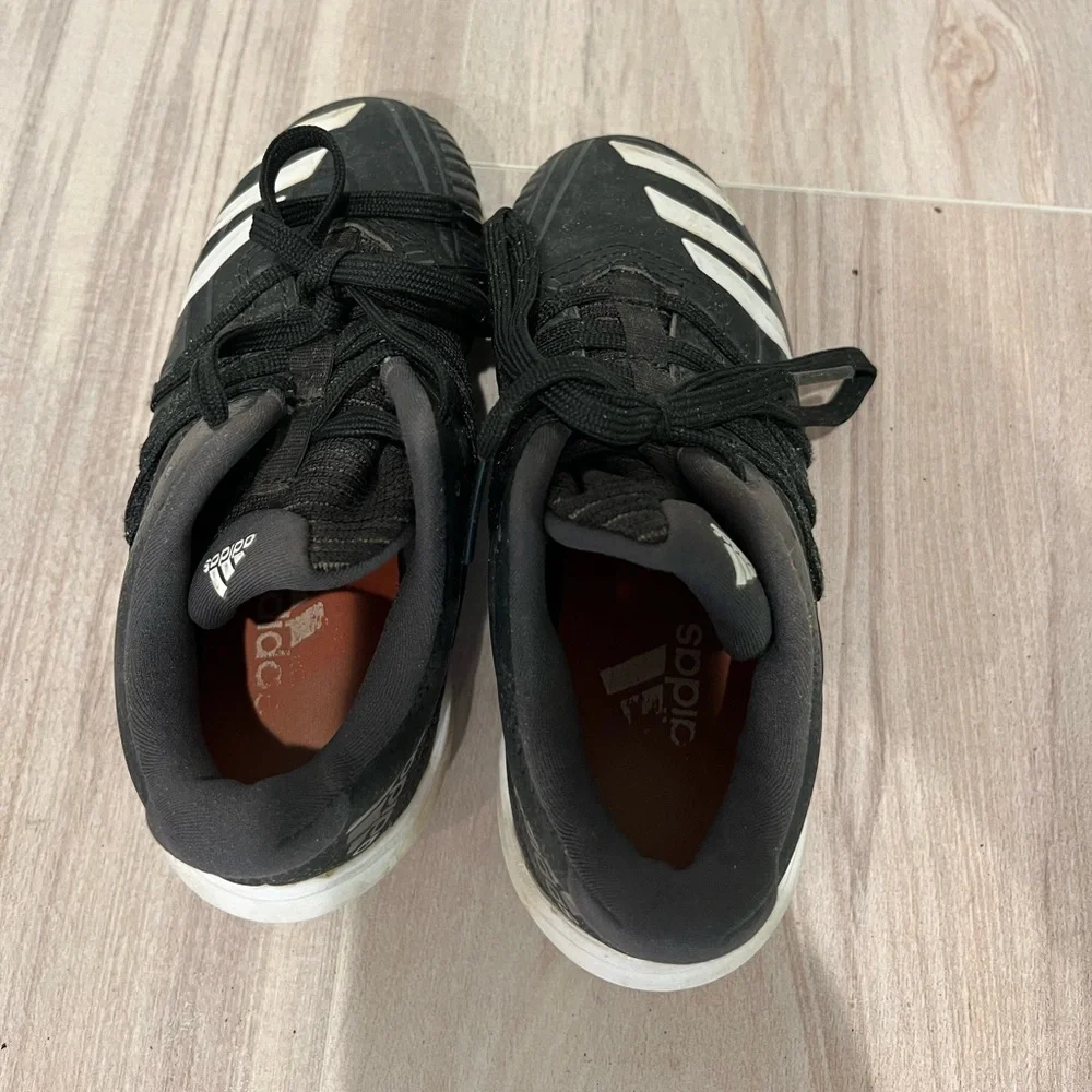 Adidas Afterburner Kids Black and White Cleats Size 12 - Picture 8 of 12